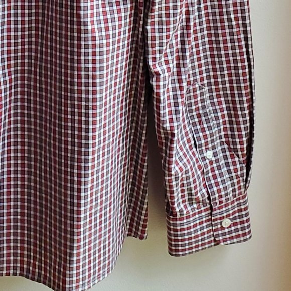 NWOT GAP 100% Cotton Fitted Plaid Shirt Size XL - Picture 16 of 16